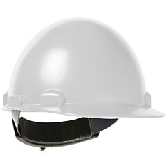 Dynamic 280-Hp841Sr-01 Cap Style Smooth Dome Hard Hat With Abs/Polycarbonate Shell, 4-Point Suspension And Swing Wheel-Ratchet Adjustment, White