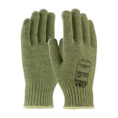 Kut Gard 07-Ka744/M Seamless Knit Acp Kevlar® Blended Gloves With Cotton Lining, Economy Weight, Green, Size Medium