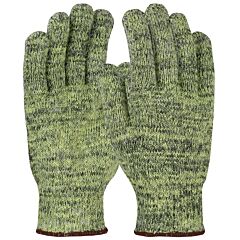 Kut Gard Mata500Ha-Xl Seamless Knit Ata® Hide-Away™ Aramid Blended Gloves With Cotton/Polyester Plating, Heavy-Weight, Green, Size X-Large