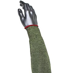 Kut Gard S10Atafr/5Ha-Nw-Es6-18 Single-Ply Ata® Hide-Away™ Fr Modacrylic Blended Sleeve, Narrow Width, Green, Size 18