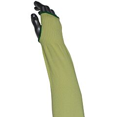 Kut Gard S10Atafrcm/4-Ew-Es6-18T Single-Ply Ata® Sta-Cool™ Blended Sleeve With Thumb Hole, Wide Width, Yellow, Size 18