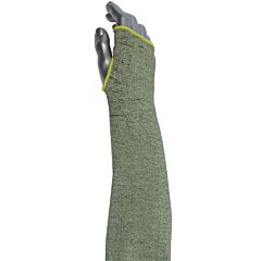 Kut Gard S13Atafr/2Ha-Es6-18T Single-Ply Ata® Hide-Away™ Fr Blended Sleeve With Thumb Hole, Green, Size 18
