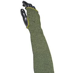Kut Gard S13Atafr/4Ha-Es6-18T Single-Ply Ata® Hide-Away™ Fr Blended Sleeve With Thumb Hole, Green, Size 18