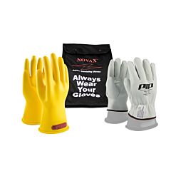 Novax 170-Sk-0/10-Kit Class 0 Electrical Safety Kit, Yellow, Size 10