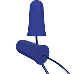 Pip 267-Hpf910D Metal Detectable Soft Polyurethane Foam Corded Ear Plugs, Nrr 33, Blue