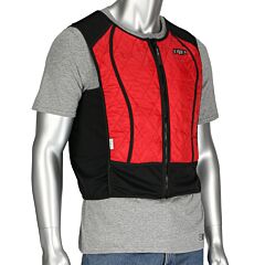 Pip 390-Ezhypc-2X Ez-Cool Max Combination Phase Change & Evaporative Cooling Vest, Red, Size 2X-Large