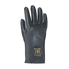 Qrp 300L Polyurethane Electrostatic Dissipative (Esd) Solvent Gloves With Cotton Lining, 10.25", Black, Size Large