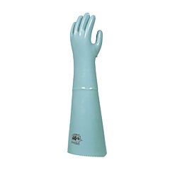 Qrp 44055L Polyurethane Solvent Gloves With Cotton Lining, 21", Green, Size Large