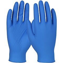 Qrp 4Bqf09S Disposable Nitrile Gloves, Powder Free With Textured Grip, 3.5 Mil, Blue, Size Small
