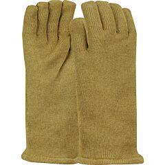 Qrp 50Gm Heat & Cold Resistant Electrostatic Dissipative (Esd) Gloves With Pbi® Outer Shell And Nylon Wool Lining, 14", Brown, Size Medium