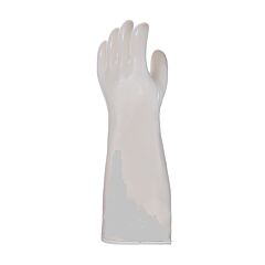 Qrp 75G Heat & Cold Resistant Gloves With Silicon Rubber Outer Shell And Nylon Lining, 23", Natural, Size Large