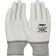 Qrp 91-723 Seamless Knit Stretch Nylon Clean Environment Glove, White, Size Large