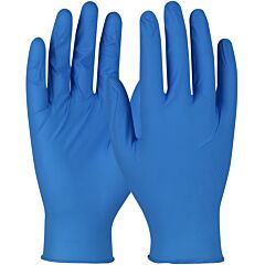 Qrp Bqf09M Disposable Nitrile Gloves, Powder Free With Textured Grip, 4 Mil, Blue, Size Medium