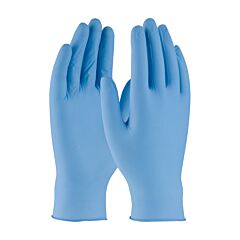 Qrp Bqp09Xs Disposable Nitrile Gloves, Powdered With Textured Grip, 5 Mil, Blue, Size X-Small