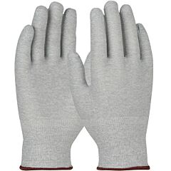 Qrp Kas-2X Seamless Knit Nylon Carbon Fiber Electrostatic Dissipative (Esd) Glove, Gray, Size 2X-Large