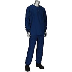 Uniform Technology Hscbm1P/Hsctm3-49Nv-5Pk-S Micodenier Navy Top And Bottom Sitewear, Navy, Size Small