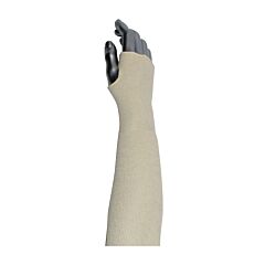 West Chester 2514Nt 2-Ply Cotton Sleeve With Thumb Hole, Natural, Size 14"
