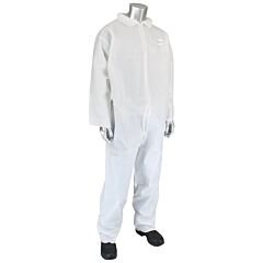 West Chester 3700/Xxxl Posiwear Ub Basic Coverall, White, Size 3X-Large