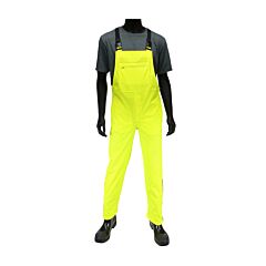 West Chester 4540B/Xl Hi-Vis Stretch Bib Overalls, Hi-Vis Yellow, Size X-Large