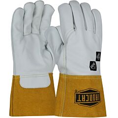 West Chester 6040/Xl Premium Top Grain Cowhide Leather Mig Welder'S Gloves With Para-Aramid Liner And Kevlar® Stitching, Leather Gauntlet Cuff, Natural, Size X-Large
