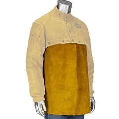 West Chester 7001/14 Ironcat® Split Leather Welding Bib, Gold, Size 14
