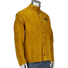 West Chester 7005/L Ironcat® Split Leather Welding Jacket, Gold, Size Large