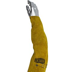 West Chester 7020/18 Ironcat® Split Leather Sleeves, 18", Gold, Size 18