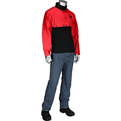 West Chester 7044R/Xl Fr Treated 100% Cotton Cape Sleeve, Red, Size X-Large