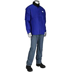 West Chester 7050Rb/5Xl Fr Treated 100 % Cotton Sateen Jacket, Royal, Size 5X-Large