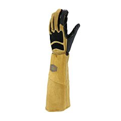West Chester 9070Lho/L Ironcat® Premium Top Grain Goatskin Welder'S Gloves With Split Cowhide And Climax™ Aerogel, Kevlar® Stitched, Left Hand Only, Gold, Size Large