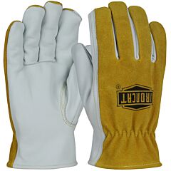 West Chester 9444/M Premium Grade Top Grain Leather Drivers Gloves With Split Cowhide Back And Para-Aramid Lining, Keystone Thumb, Brown, Size Medium