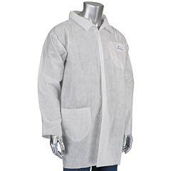 West Chester C3820/Xl Posiwear M3 Lab Coat, 2 Pocket, White, Size X-Large
