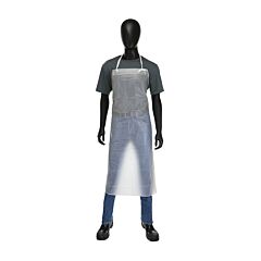 West Chester Uc-12-50 Vinyl Raw Edge Apron, Clear, Size 35" X 50