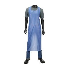 West Chester Ue4B-45 Blue Vinyl Apron, 4 Mil, Blue, Size 27" X 45