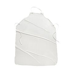 West Chester Upw-48 White Vinyl Apron, 8 Mil, White, Size 35" X 48