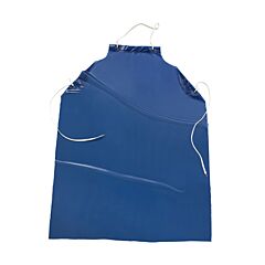 West Chester Uub-45 Blue Vinyl Apron, 6 Mil, Blue, Size 35" X 45