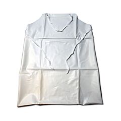 West Chester Uw-20-45 White Vinyl Apron, 20 Mil, White, Size 35" X 45