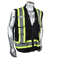 Radians Sv030X Safety Vest 2 Tone Contrast Trim, 10 Pockets, 100% Polyester, Class 1 Level 2, Type O Class 1, Assorted Colors