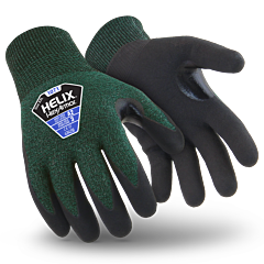 Hexarmor 1071-Xl Helix Micro Grip Gloves Nitrile X-Large 10 Green/Black