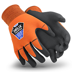 Hexarmor 1092-M Helix Nylon Knit Foam M Orange/Black