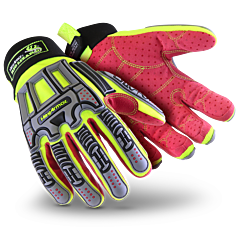 Hexarmor 2028X-M Rig Lizard A6 Cut And Impact Resistant Gloves Lime, Size Medium