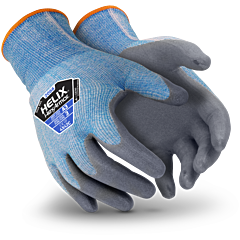 Hexarmor 2066-L Helix Cut Resistant Gloves W/Ctd Palm Knit Wrist, Size Large