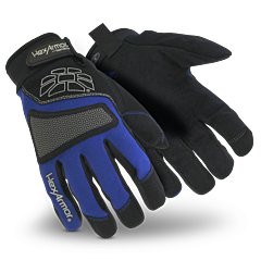 Hexarmor 4018-Xl Mechanics+ Gloves Leather Blue/Black, Size X-Large