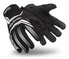Hexarmor 4032-L Chrome Series Gloves Abrasion Resistant Synthetic Leather Palm, Size Large