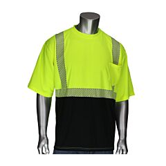 Pip 312-1275B Class 2 Short Sleeve T-Shirt, Black Bottom, Segmented Tape
