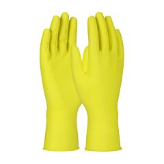 Grippaz 67-306 Jan San Superior Ambidextrous Nitrile Glove With Textured Fish Scale Grip - 6 Mil, Yellow, 1/Case Of 10 Boxes