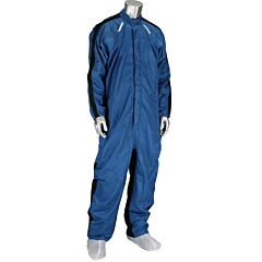 Uniform Technology Ccnchr-62Rb-5Pk Royal Coveralls With Raglan Sleeves, Zipper With Snaps And Pockets