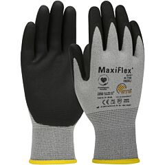 Pip 34-774B/L Maxiflex Elite Esd Gloves, Gray Shell, Mf Nitrile Grip, Antistatic, Class 2