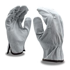 Cordova 8236L Gloves, Grain Driver, Split Gray Back, Unlined, Wing Thumb, Size Large