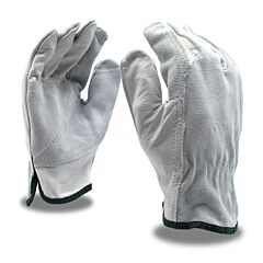 Cordova 8261L Gloves, Grain Cowhide Driver, Split Leather Double Palm & Back, Keystone Thumb, Unlined, Size Large